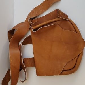 Primative Deer Skin Leather Pouch